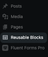 Reusable blocks