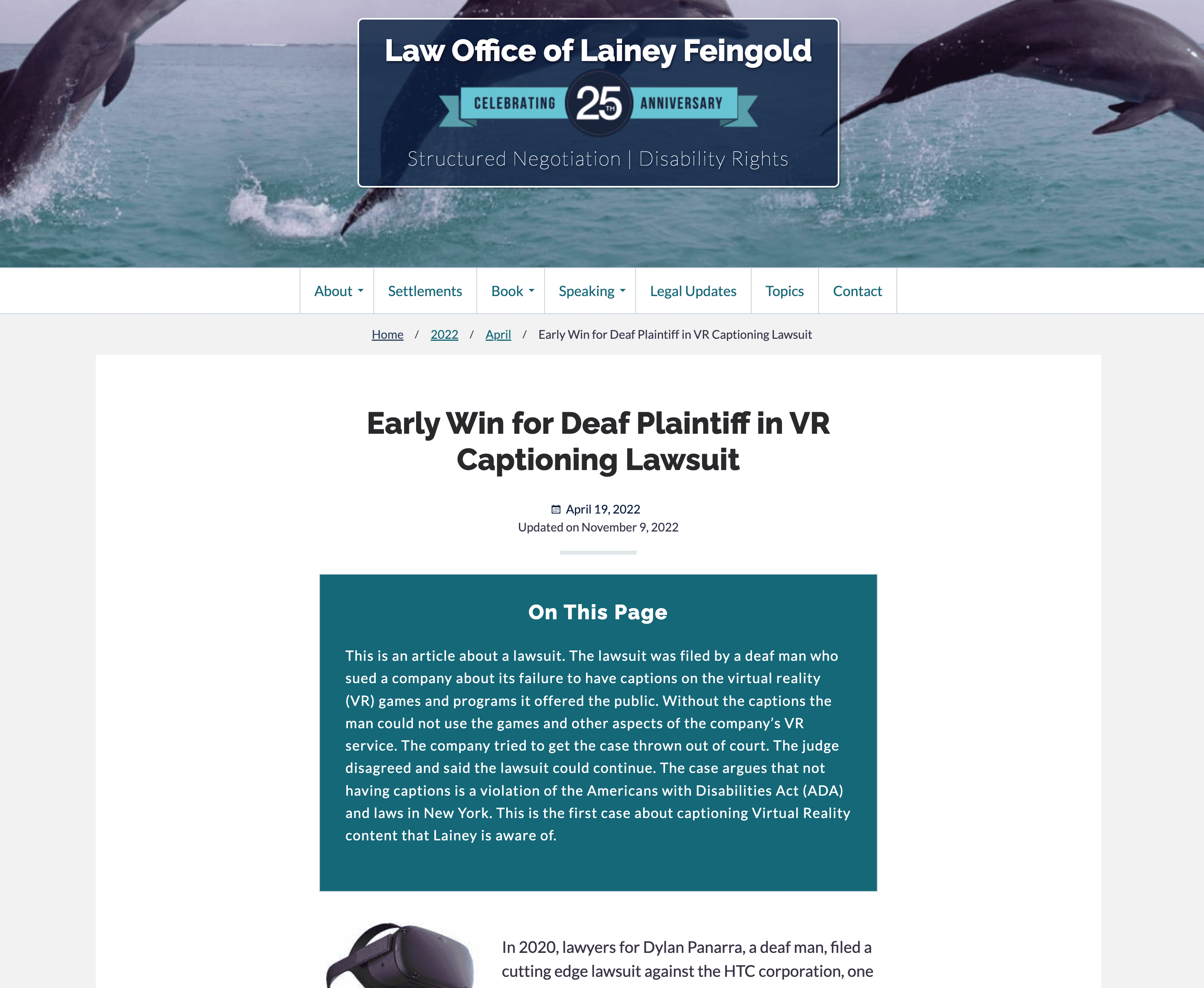 Simplified Summary on Lainey Feingolds Website