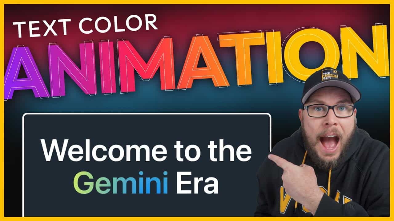 Text color animation