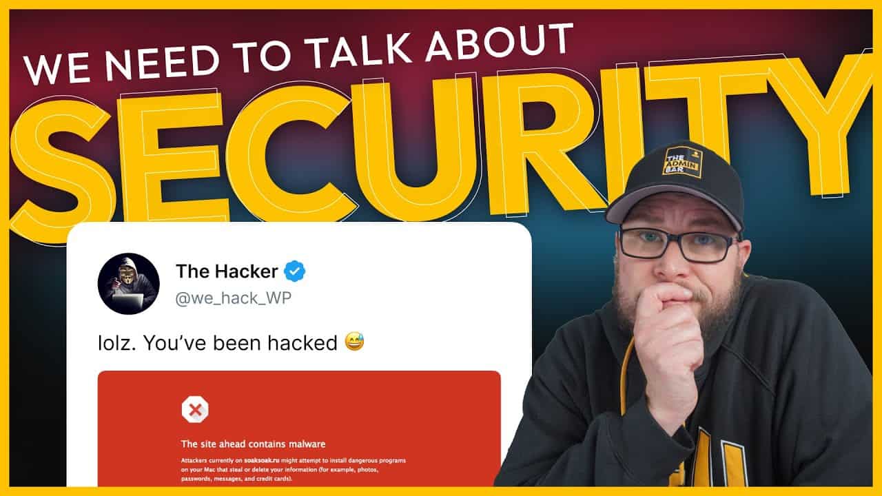 We need to talk about security