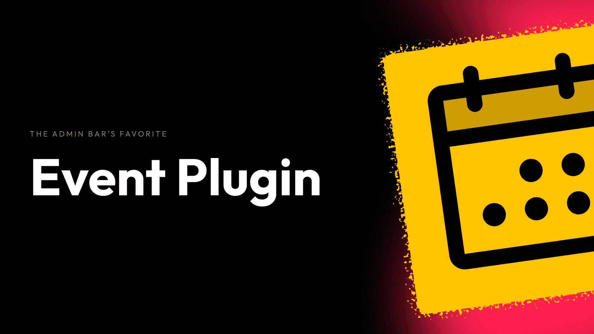 Illustration of a calendar icon representing the Event Plugin on The Admin Bar website.
