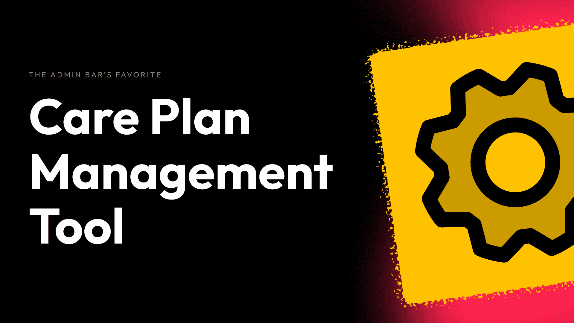 Gear icon representing care plan management on The Admin Bar website.